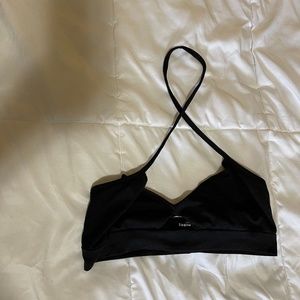 Criss cross cropped top